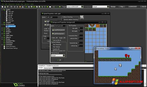 સ્ક્રીનશૉટ GameMaker: Studio Windows XP