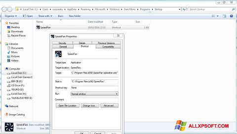 સ્ક્રીનશૉટ SpeedFan Windows XP