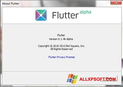 સ્ક્રીનશૉટ Flutter Windows XP
