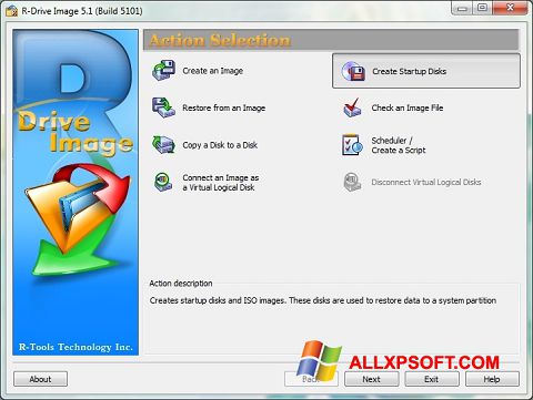 સ્ક્રીનશૉટ R-Drive Image Windows XP