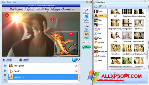 સ્ક્રીનશૉટ Magic Camera Windows XP