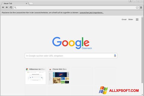 સ્ક્રીનશૉટ Google Chrome Windows XP