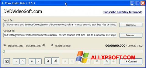 સ્ક્રીનશૉટ Free Audio Dub Windows XP