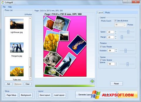 સ્ક્રીનશૉટ CollageIt Windows XP