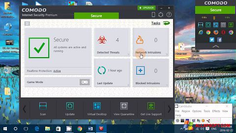 સ્ક્રીનશૉટ Comodo Internet Security Premium Windows XP