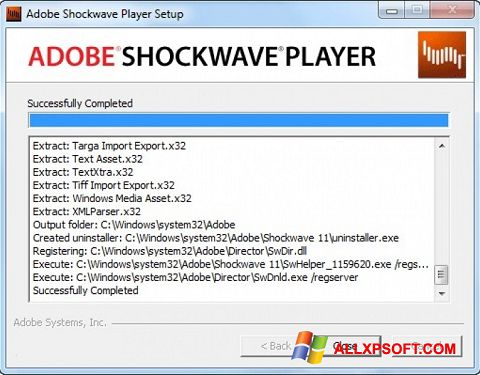 સ્ક્રીનશૉટ Shockwave Player Windows XP