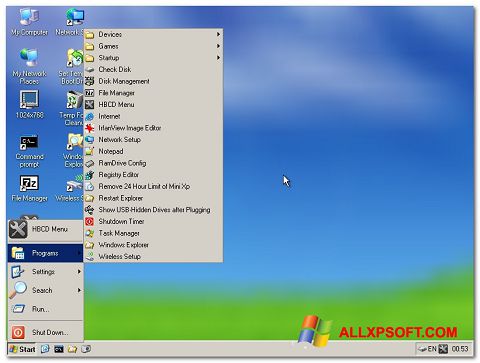 સ્ક્રીનશૉટ Hirens Boot CD Windows XP