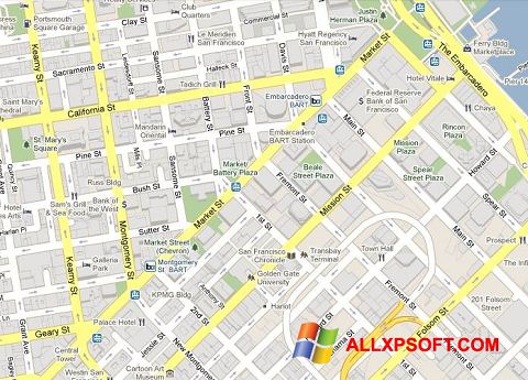 સ્ક્રીનશૉટ Google Maps Windows XP