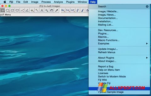 સ્ક્રીનશૉટ ImageJ Windows XP