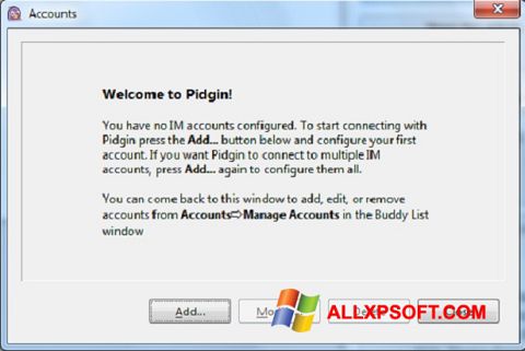 સ્ક્રીનશૉટ Pidgin Windows XP