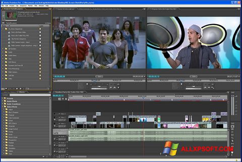 સ્ક્રીનશૉટ Adobe Premiere Pro Windows XP