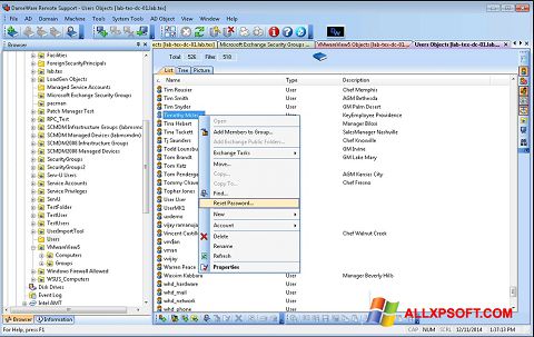 સ્ક્રીનશૉટ Remote Administration Tool Windows XP