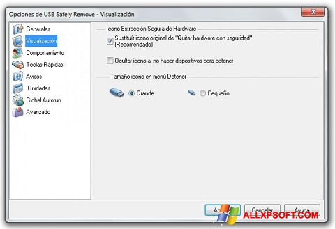 સ્ક્રીનશૉટ USB Safely Remove Windows XP