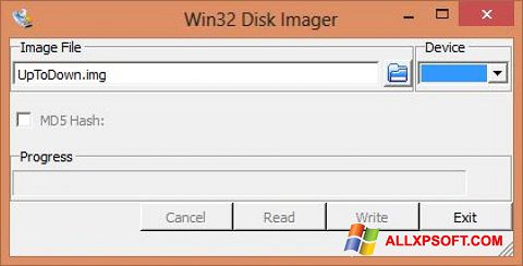 સ્ક્રીનશૉટ Win32 Disk Imager Windows XP