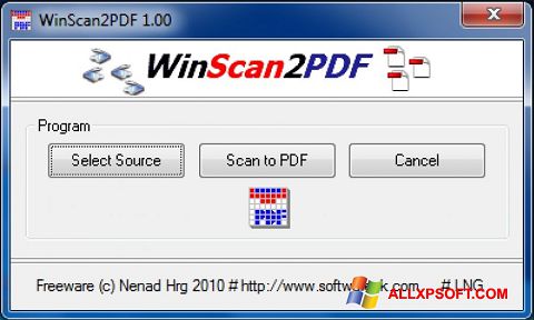 સ્ક્રીનશૉટ WinScan2PDF Windows XP