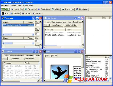 સ્ક્રીનશૉટ Soulseek Windows XP