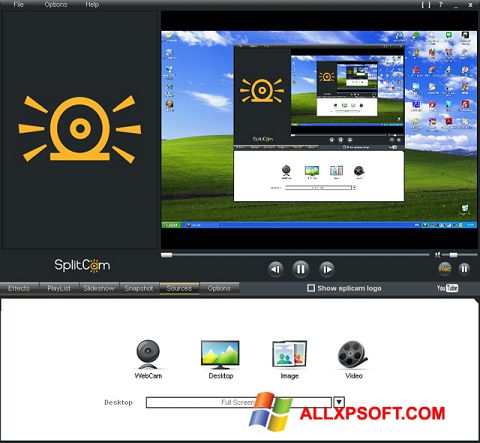 સ્ક્રીનશૉટ SplitCam Windows XP