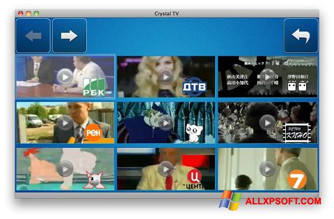 સ્ક્રીનશૉટ Crystal TV Windows XP
