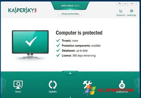 સ્ક્રીનશૉટ Kaspersky Free Antivirus Windows XP