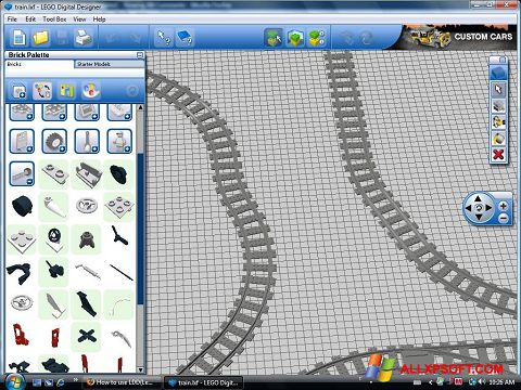 સ્ક્રીનશૉટ LEGO Digital Designer Windows XP