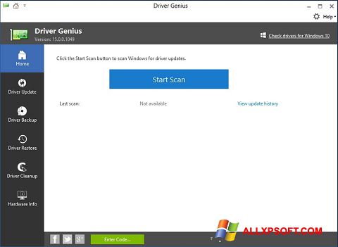 સ્ક્રીનશૉટ DriverScanner Windows XP