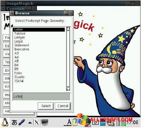 સ્ક્રીનશૉટ ImageMagick Windows XP